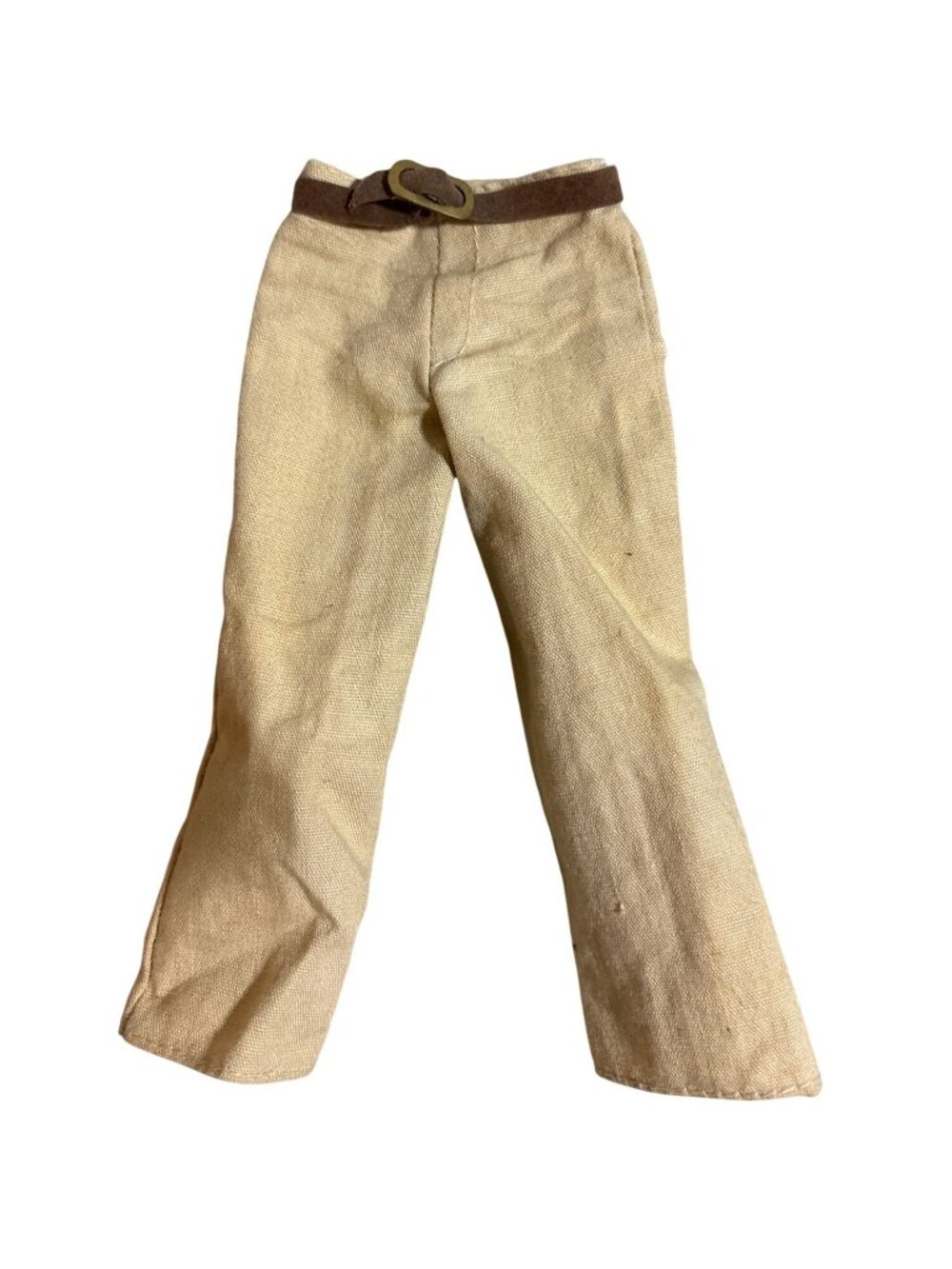 Vintage Fashion Doll Pants Tan With Brown Belt Approx. 6.5" Long